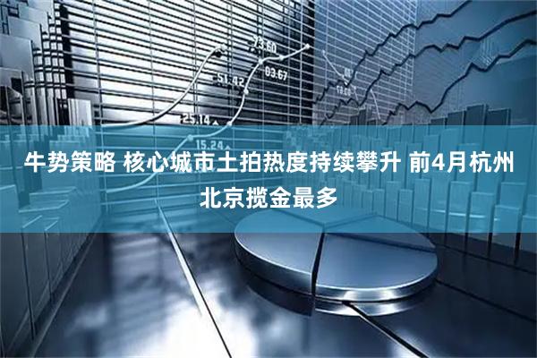 牛势策略 核心城市土拍热度持续攀升 前4月杭州北京揽金最多