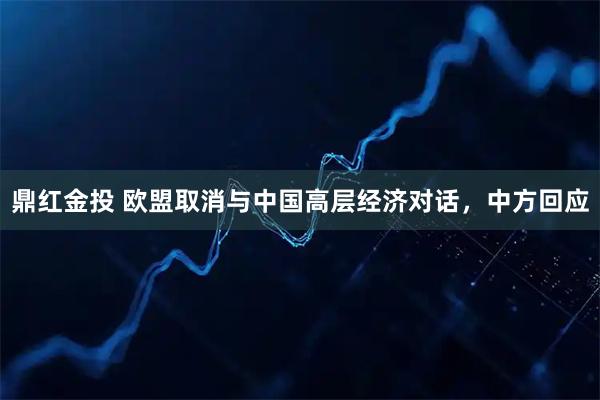 鼎红金投 欧盟取消与中国高层经济对话，中方回应