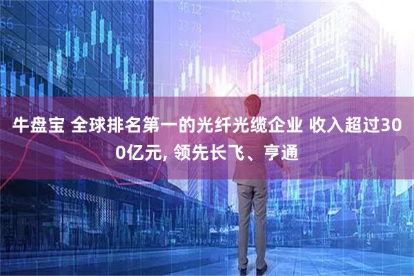 牛盘宝 全球排名第一的光纤光缆企业 收入超过300亿元, 领先长飞、亨通